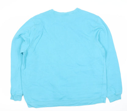 Womens UK Size 2XL Disney Blue Pullover Sweatshirt