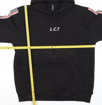 LASTCO Men’s Black Pullover Hoodie Size M with Logo