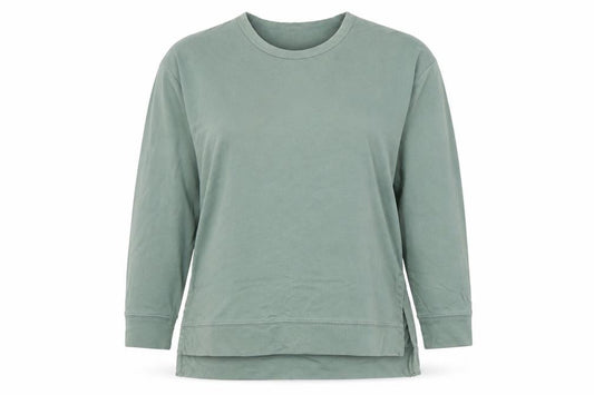 APEIYU Women’s Green Long Sleeve Cotton Blend Basic T-Shirt M