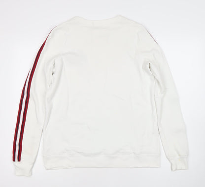 Mens UK Size S Hollister White Pullover Sweatshirt