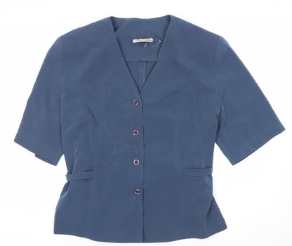Womens UK Size 14 Riddella Blue Basic Blouse