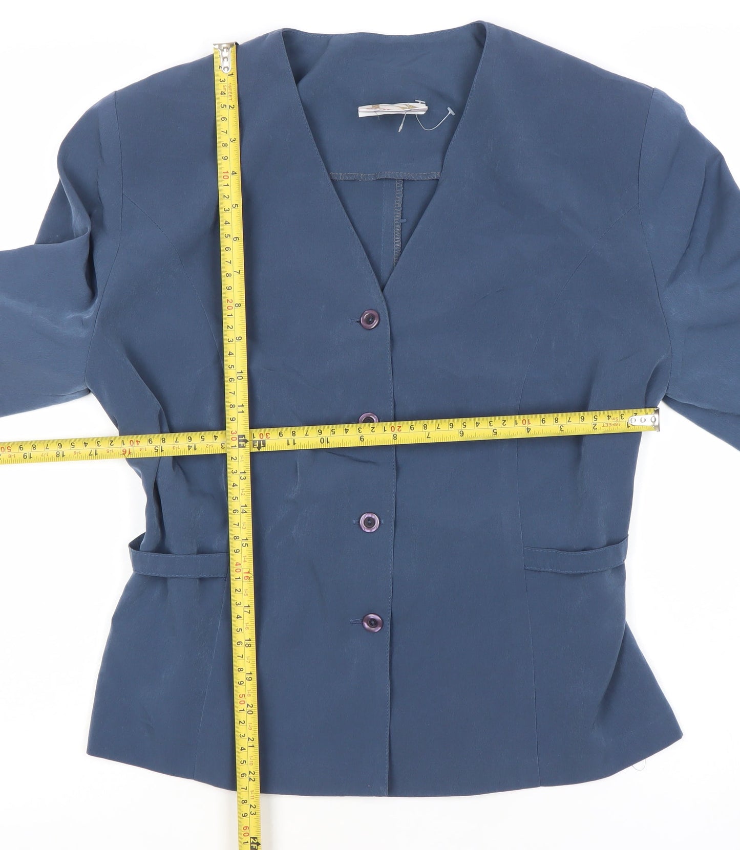 Womens UK Size 14 Riddella Blue Basic Blouse