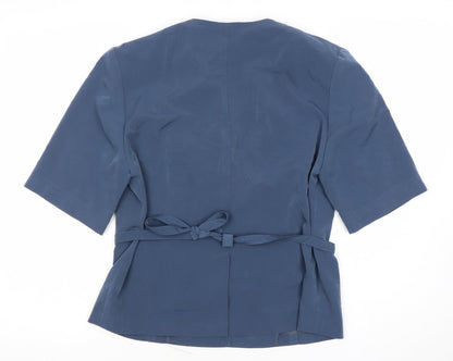 Womens UK Size 14 Riddella Blue Basic Blouse