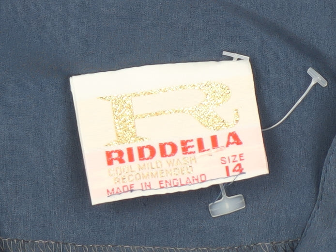 Womens UK Size 14 Riddella Blue Basic Blouse