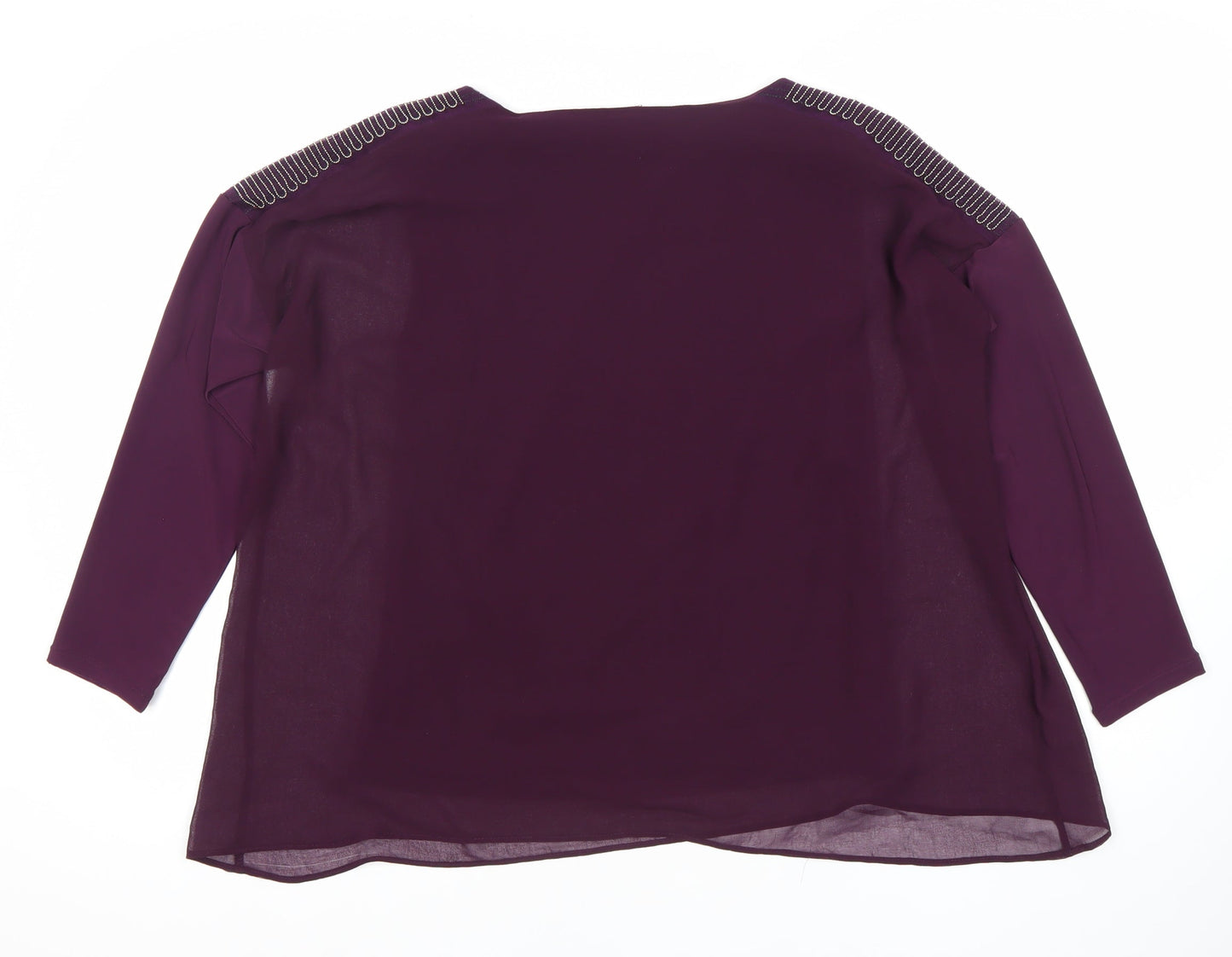 Womens UK Size S Wallis Purple Tunic Blouse