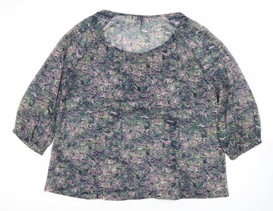 Womens UK Size 16 Marks and Spencer Multicoloured Tunic Blouse