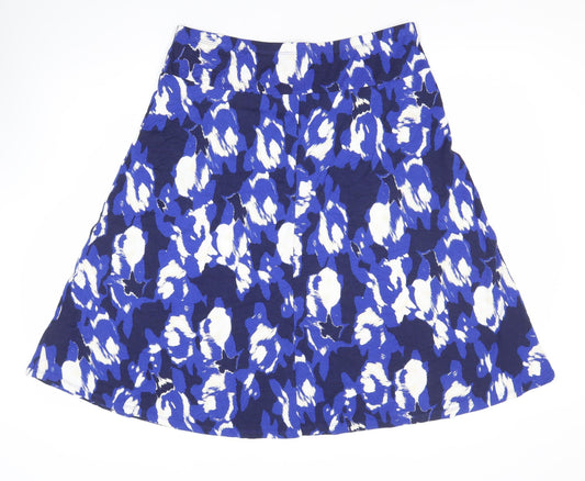 Marks and Spencer Women’s Blue Animal Print A-Line Skirt Size 14