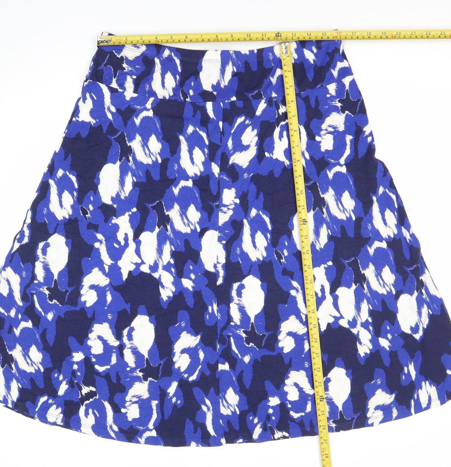 Marks and Spencer Women’s Blue Animal Print A-Line Skirt Size 14