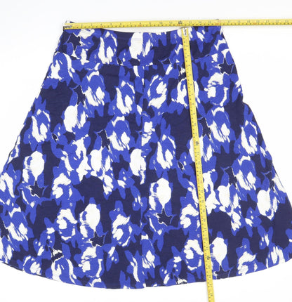Marks and Spencer Women’s Blue Animal Print A-Line Skirt Size 14
