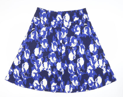 Marks and Spencer Women’s Blue Animal Print A-Line Skirt Size 14