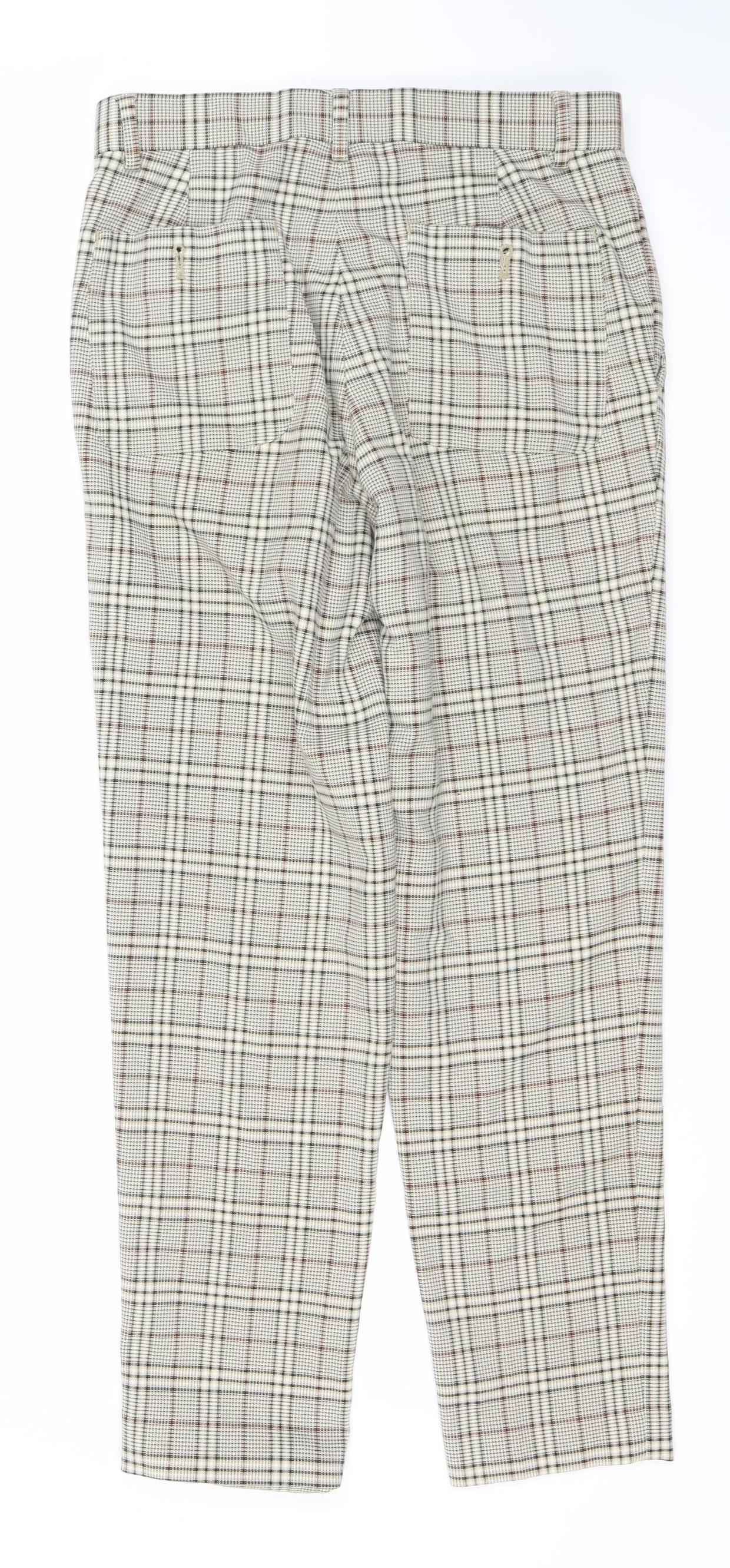 ASOS Men’s Multicoloured Slim Fit Plaid Chino Trousers W28 L28