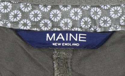 Maine New England Womens Green Chino Trousers Size 12 Regular