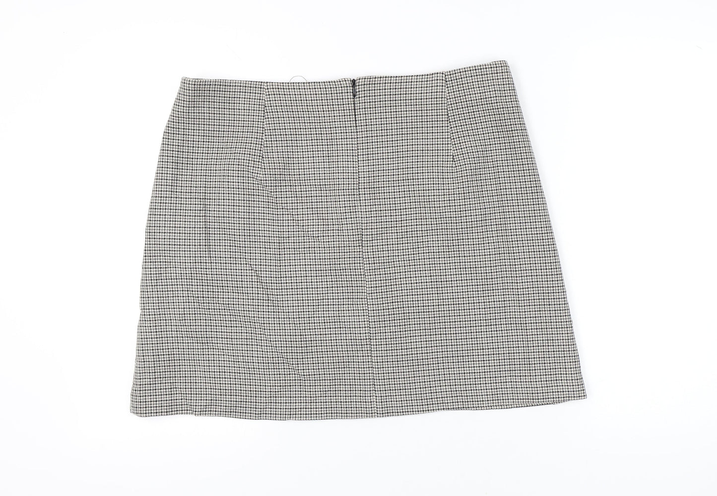 Marks and Spencer Womens Grey Check Pencil Skirt Size 18 Workwear
