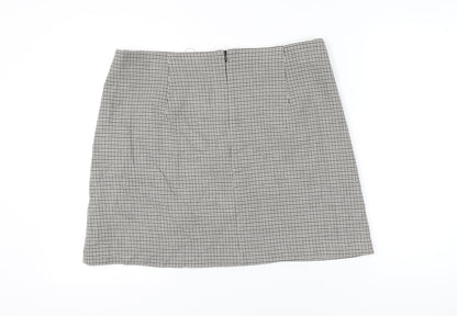 Marks and Spencer Womens Grey Check Pencil Skirt Size 18 Workwear
