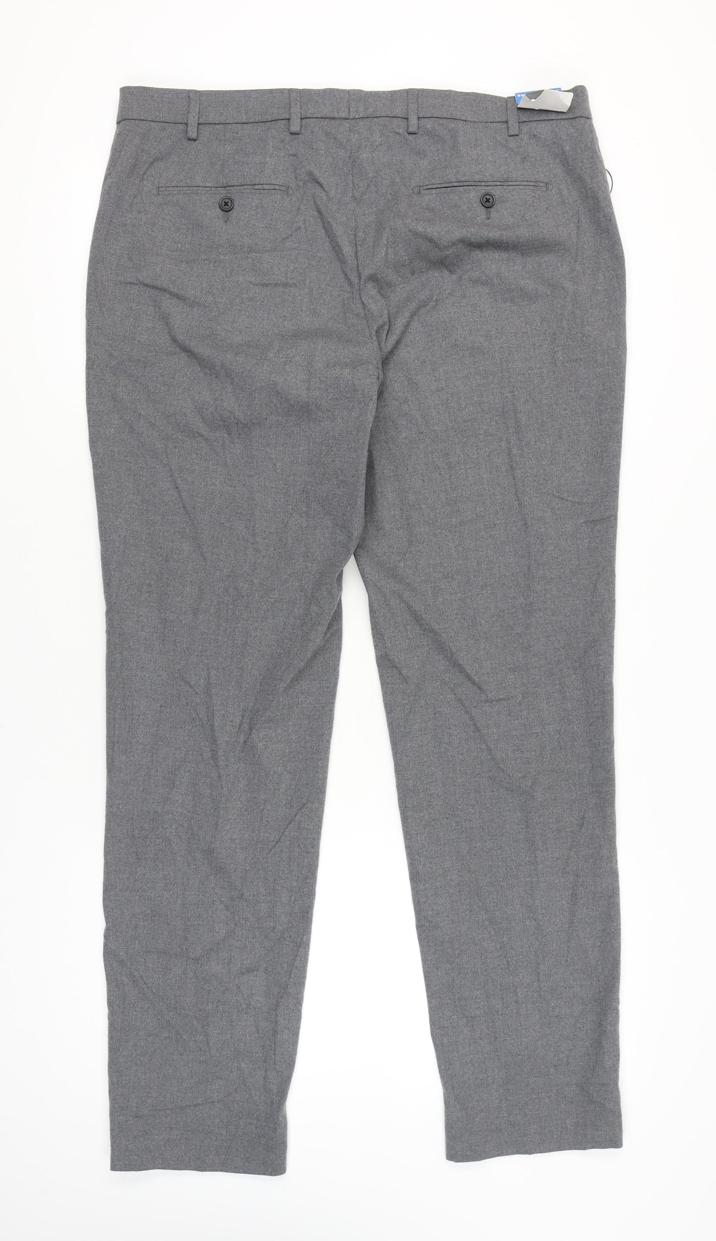 Marks and Spencer Mens Grey 40in Waist Dress Pants Tailored Fit