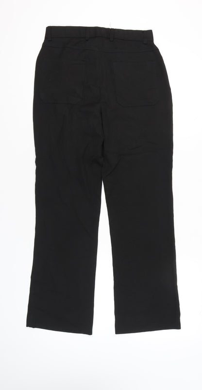 Ventura Jeans Womens Black 30in Waist Straight Leg Casual Trousers