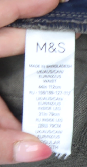 Marks and Spencer Men’s Green Chino Trousers Size 44x31