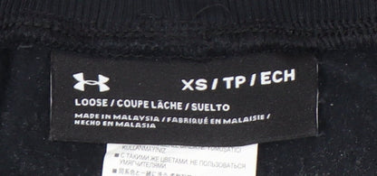 Under Armour Womens Black XS Jogger Sweatpants Tapered Fit