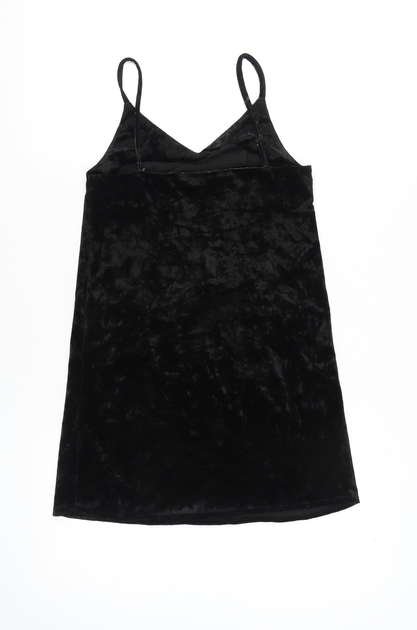 Dorothy Perkins Women’s Black Velvet Mini Slip Dress UK 4