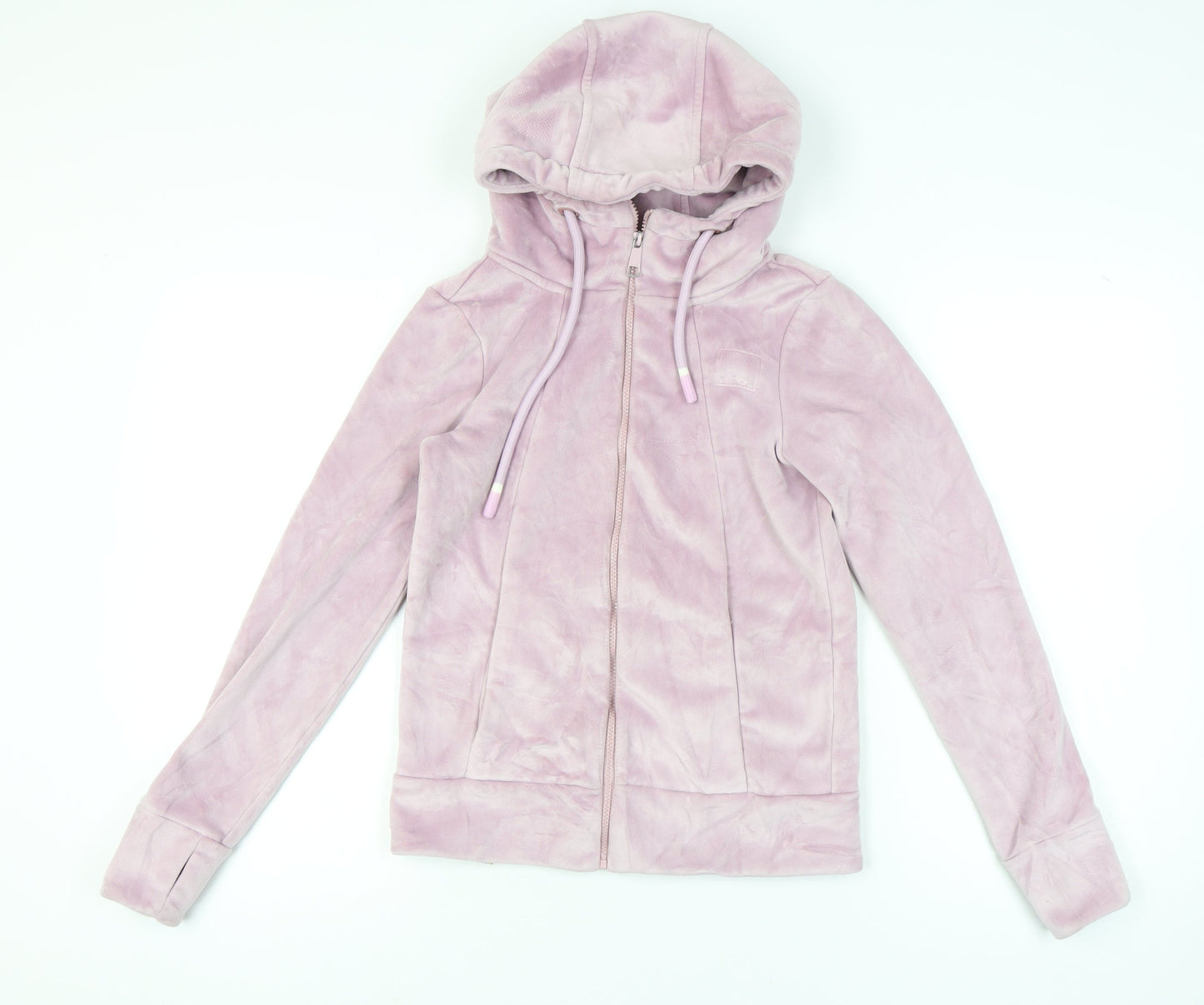 Bench Women's Pink Polyester Full Zip Hoodie Size XS