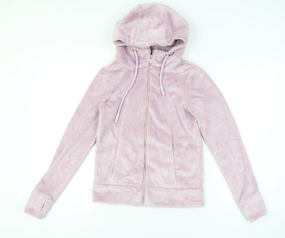Bench Women's Pink Polyester Full Zip Hoodie Size XS