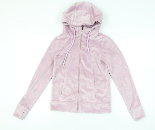 Bench Women's Pink Polyester Full Zip Hoodie Size XS