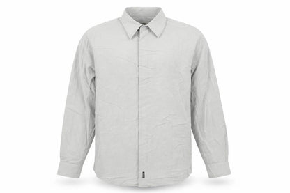 Matinique Men’s Grey L Long Sleeve Button-Up Shirt Rayon Blend