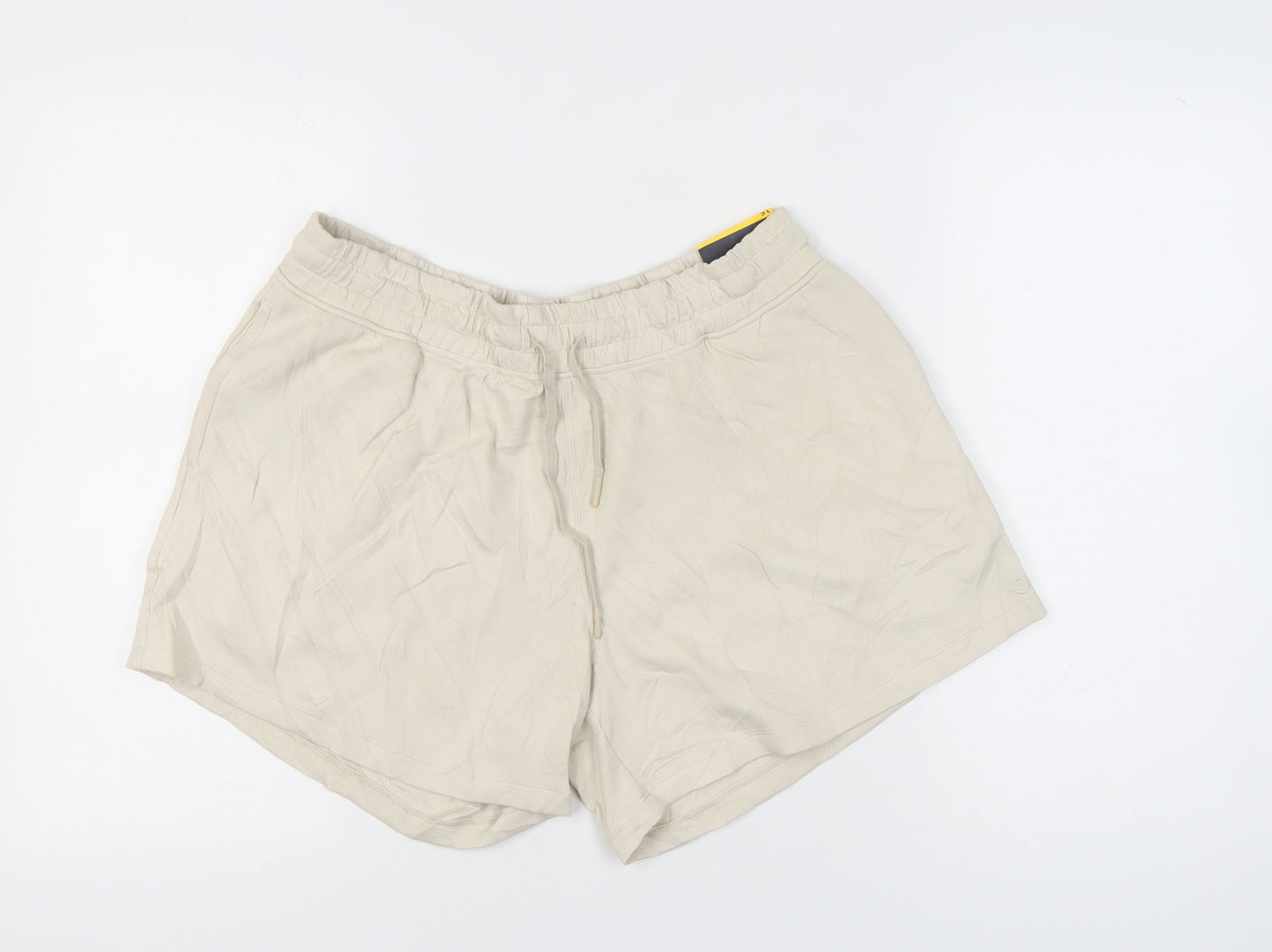 Marks and Spencer Women’s Beige Size 16 Regular Fit Casual Shorts