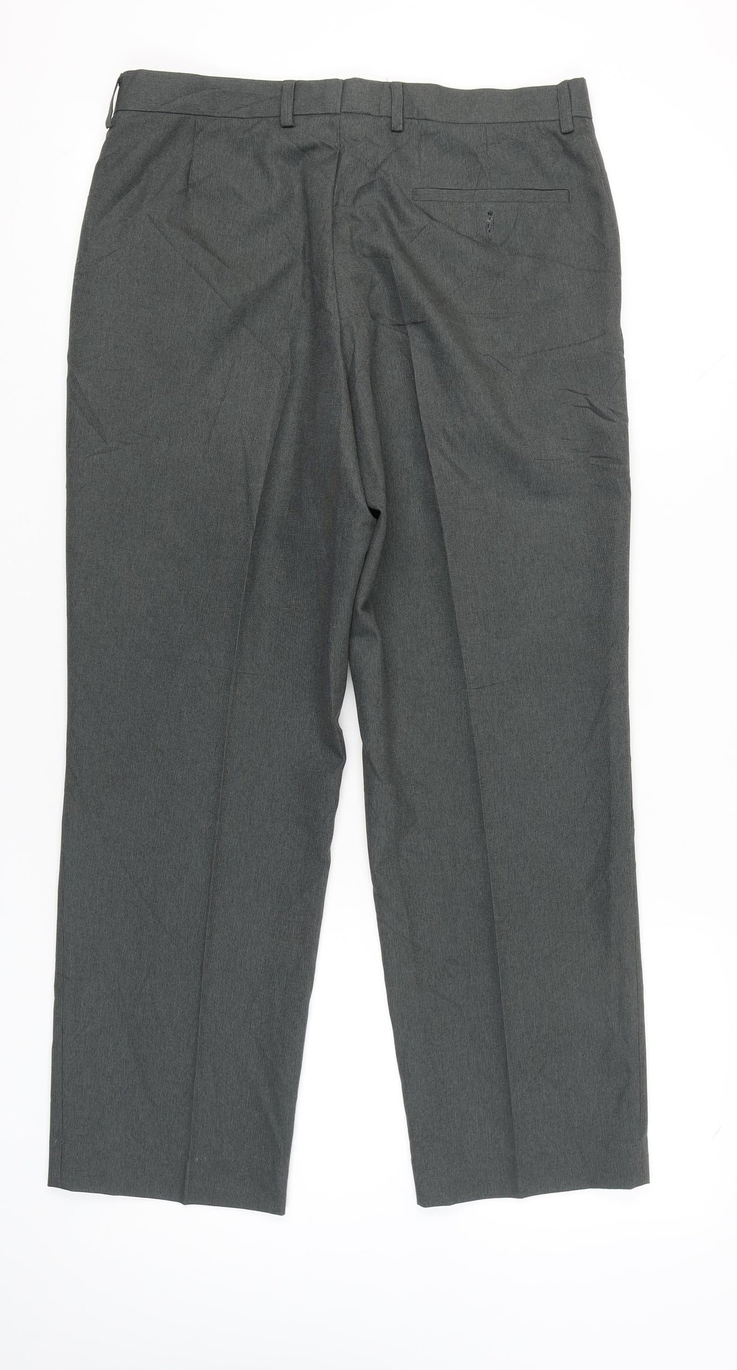Marks and Spencer Men’s Grey 34W 29L Classic Dress Trousers