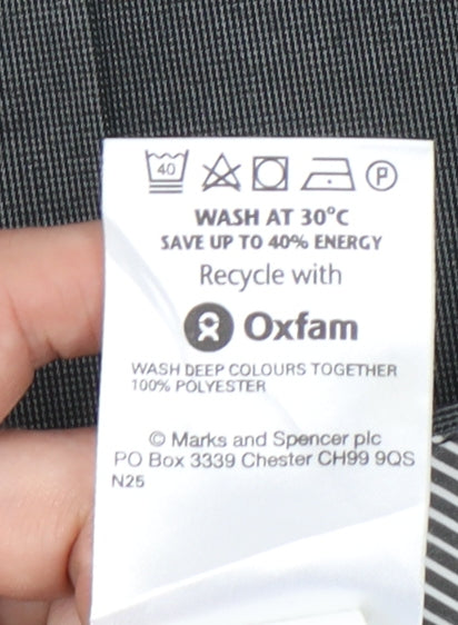 Marks and Spencer Men’s Grey 34W 29L Classic Dress Trousers