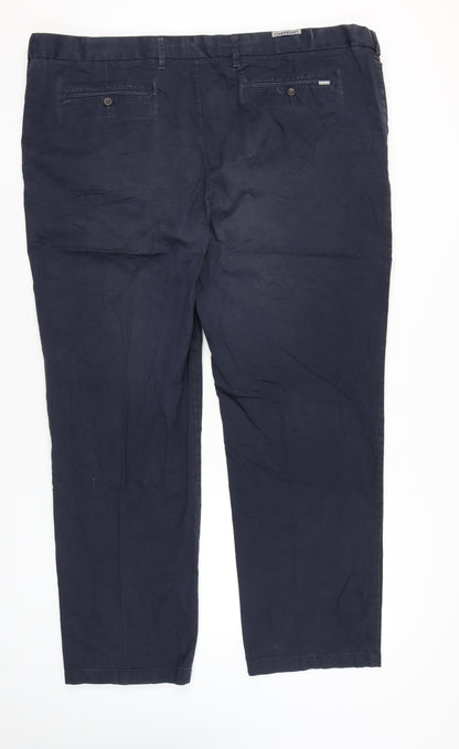 Marks and Spencer Men's Blue Chino Trousers Size 50 Waist 33 Leg