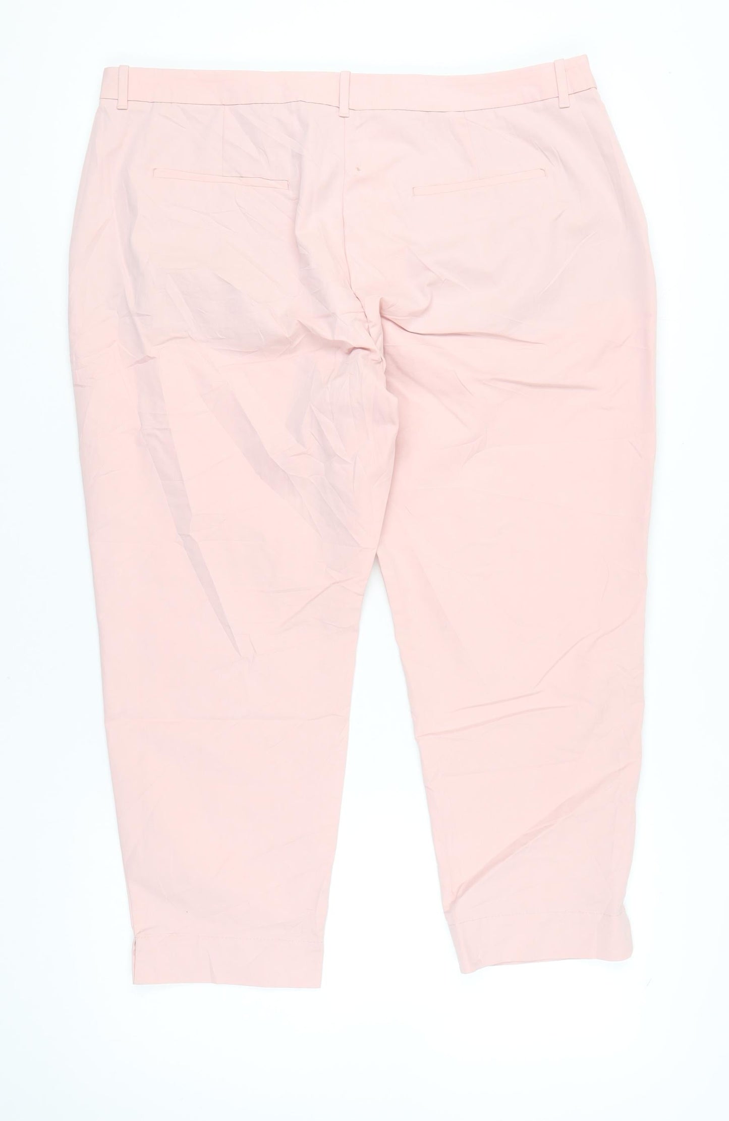 Womens UK Size 20 Marks and Spencer Regular Fit Chino Pink Trousers