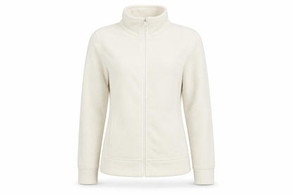 ea Womens White Fleece Full Zip Basic Jacket Size M Regular Fit