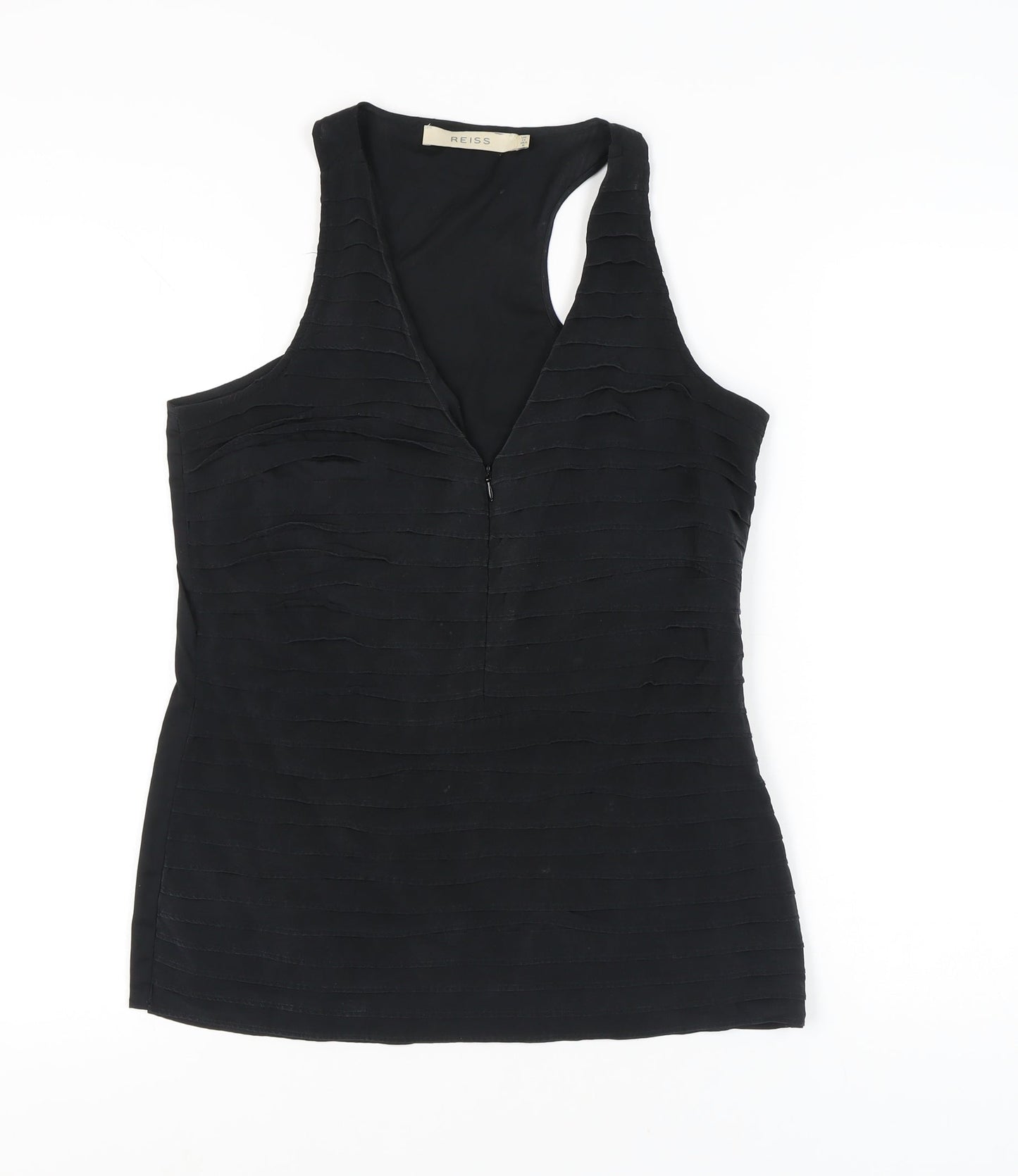 Womens UK Size 10 Reiss Black Camisole Tank