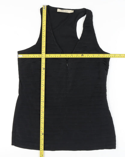 Womens UK Size 10 Reiss Black Camisole Tank