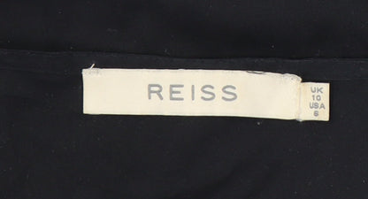 Womens UK Size 10 Reiss Black Camisole Tank