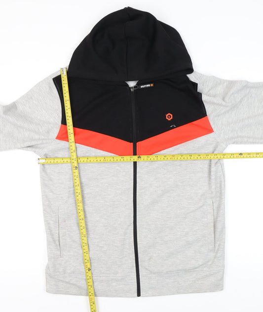 Mens UK Size XL JACK & JONES Multicoloured Full Zip Hoodie
