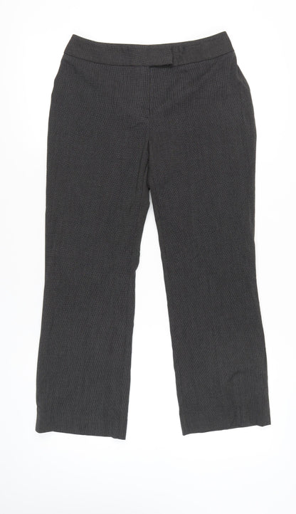 Slater Women’s Grey Size 10 Regular Straight Dress Trousers