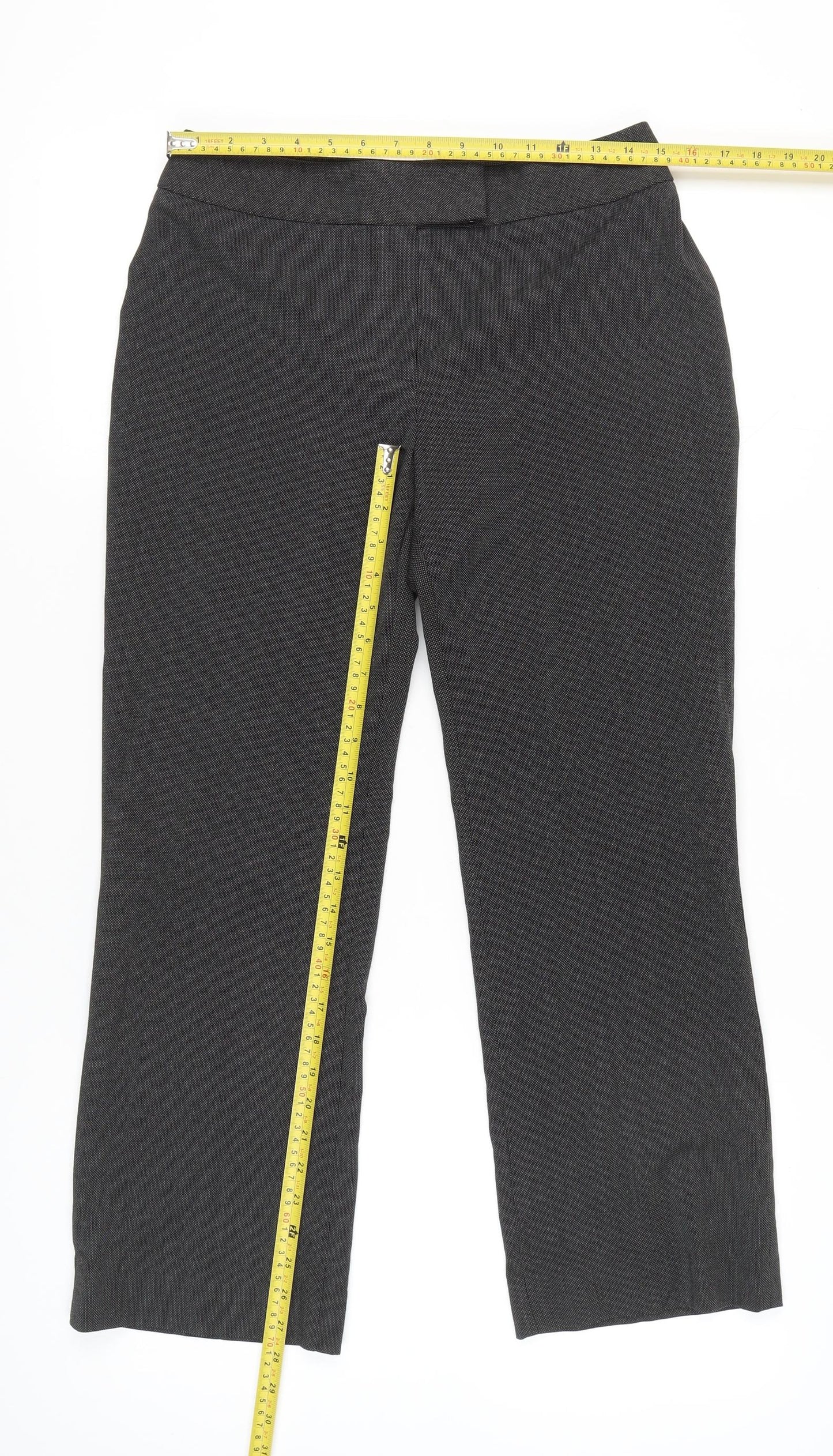 Slater Women’s Grey Size 10 Regular Straight Dress Trousers