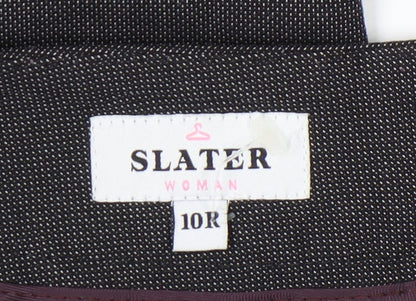 Slater Women’s Grey Size 10 Regular Straight Dress Trousers