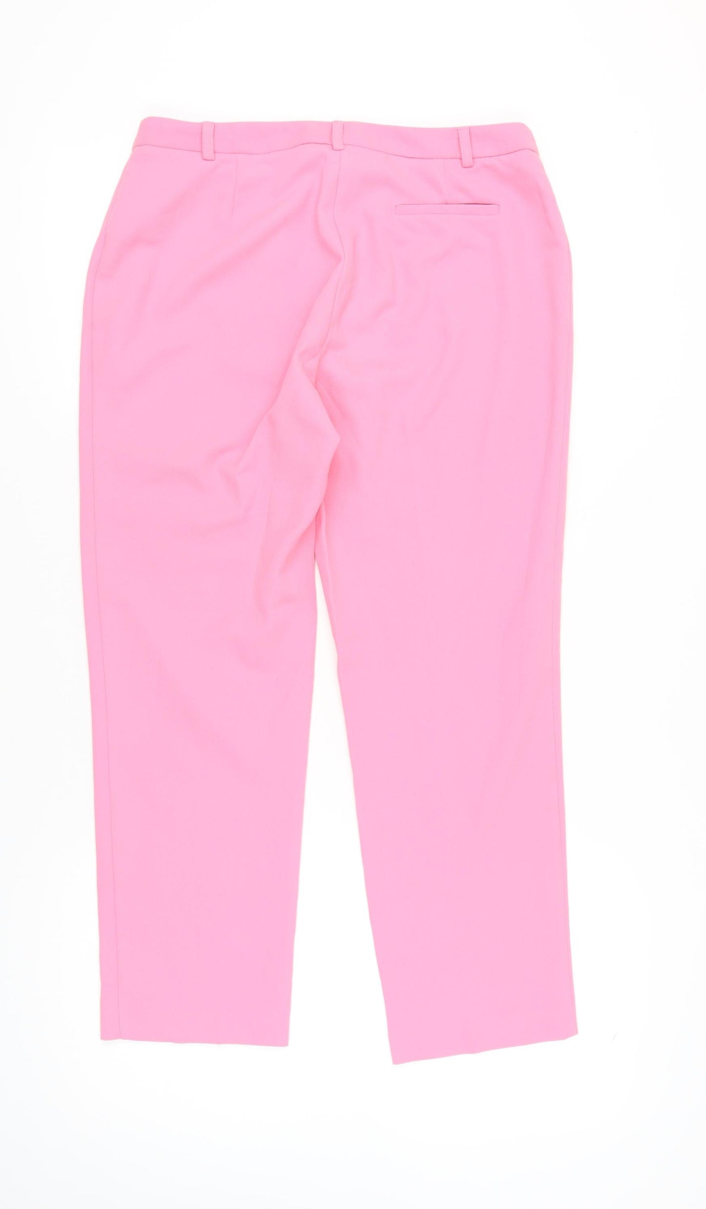 Womens UK Size 14 Miss Selfridge Regular Fit BusinessCasualWorkwear Pink Trouser