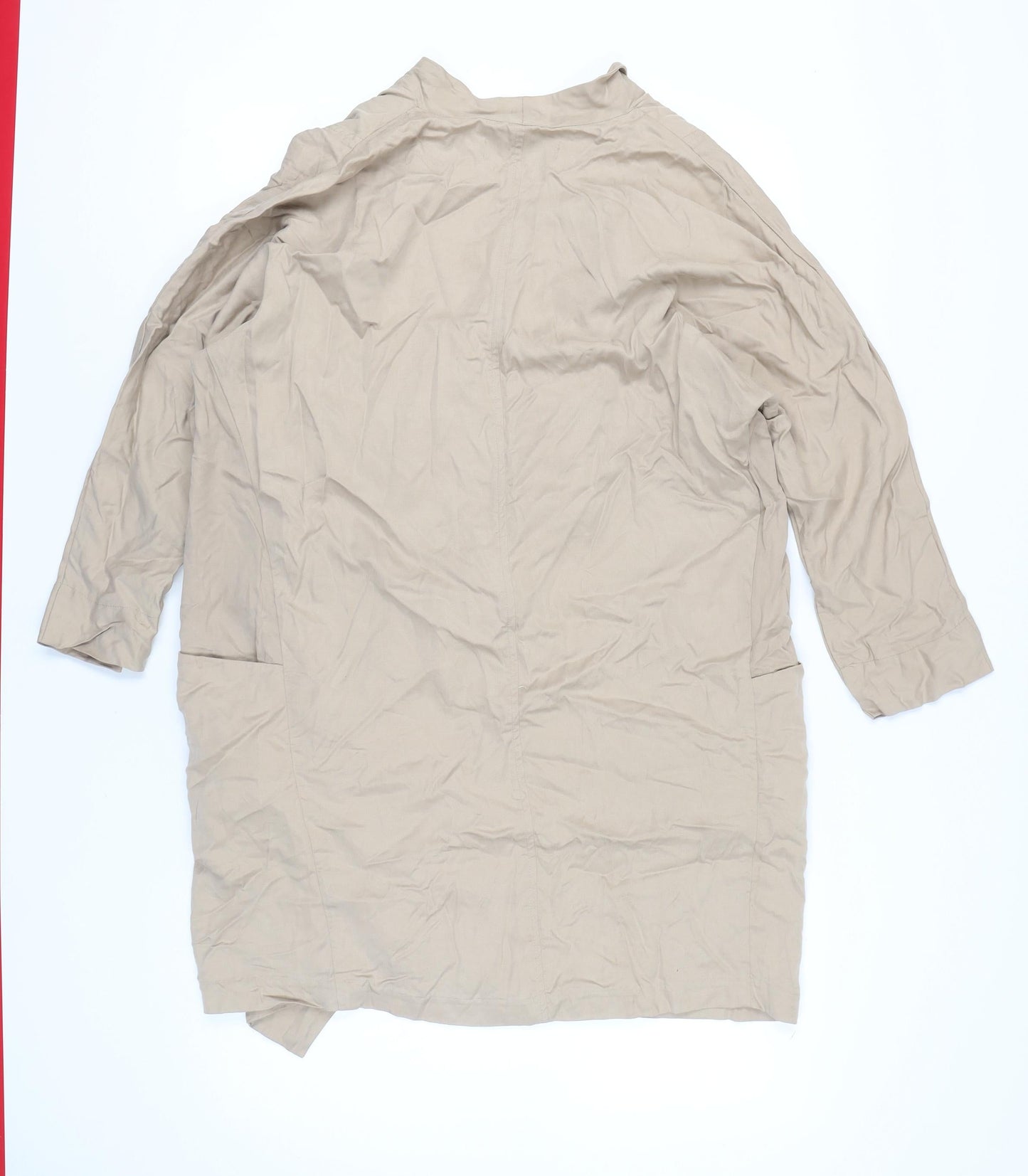 Womens UK Size 8 Zara Woman Beige Basic Jacket