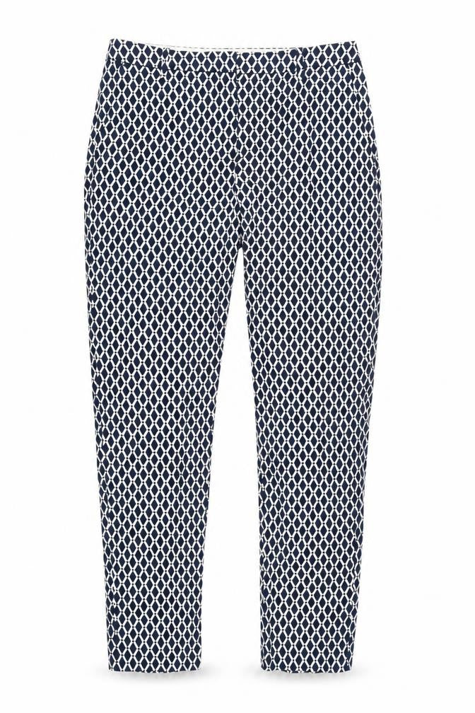 Womens UK Size 10 H&M Slim Fit Chino Blue Trousers