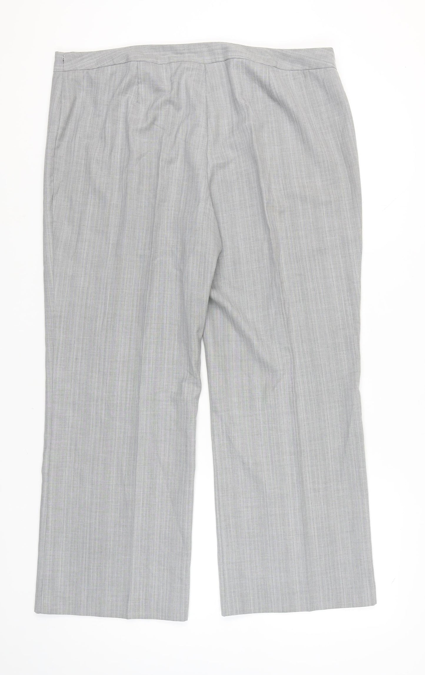 Womens UK Size 20 Marks and Spencer Classic Fit Dress Pants Grey Trousers