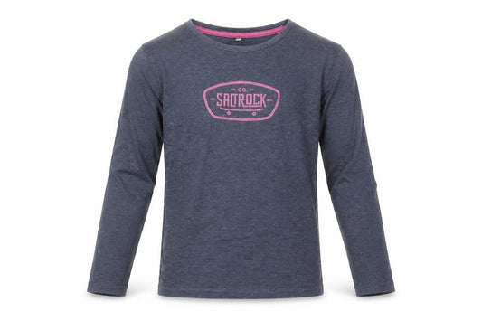 Saltrock Girls Blue Long Sleeve Graphic T-Shirt 9-10 Years Cotton