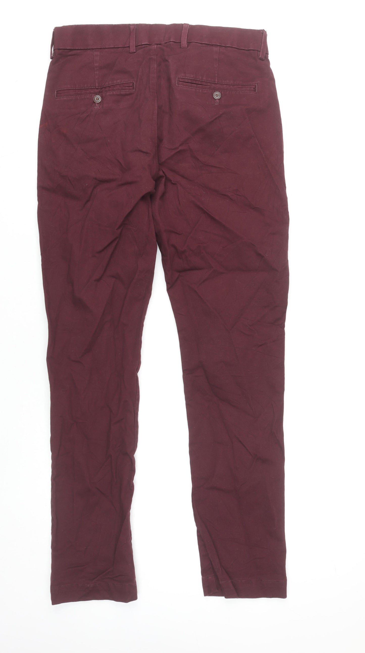 GAP Men’s Red Chino Skinny Trousers 30x30 Cotton Blend