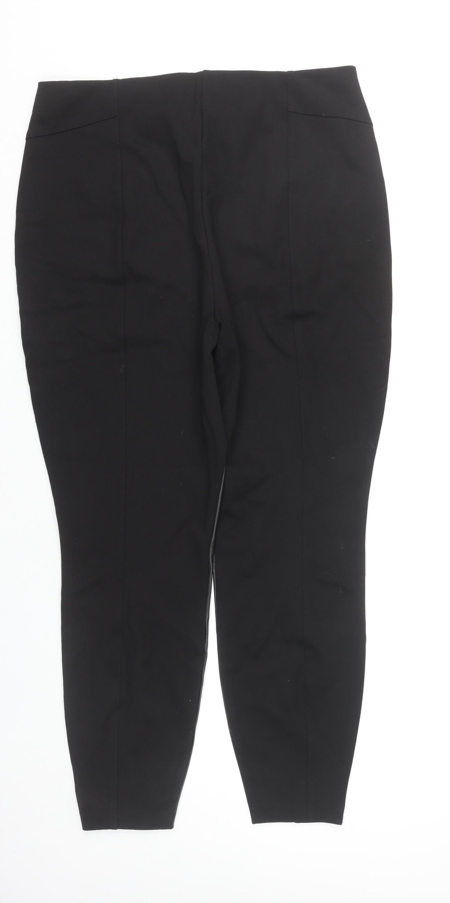 River Island Plus Size 20 Black Faux Leather Jeggings Women’s Slim Fit