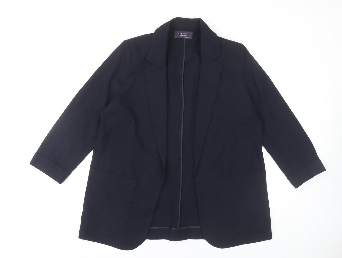 Marks and Spencer Women’s Blue Blazer Size 14 Regular Fit