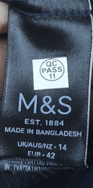 Marks and Spencer Women’s Blue Blazer Size 14 Regular Fit