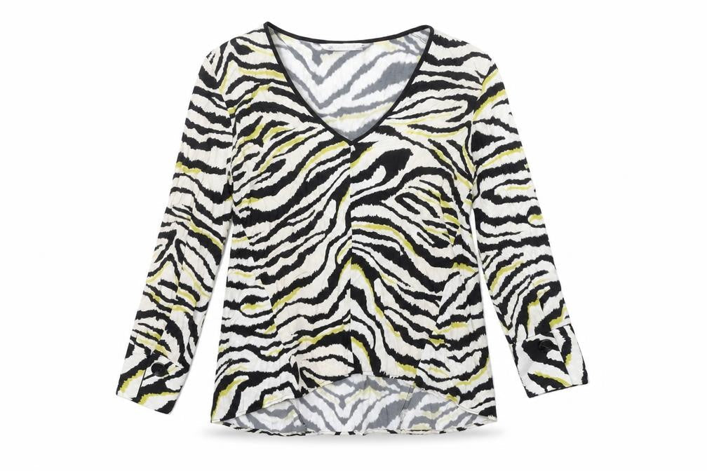 Womens UK Size S Zara Basic Multicoloured Tunic Blouse